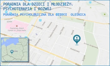 PORADNIA PSYCHOLOGICZNA DLA DZIECI - PORADNIA DLA DZIECI I MŁODZIEŻY. PSYCHOTERAPIA I ROZWÓJ - UL. ARMII KRAJOWEJ 22,  OLEŚNICA