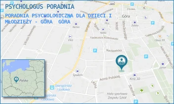 PORADNIA PSYCHOLOGICZNA DLA DZIECI I MŁODZIEŻY - GÓRA - PSYCHOLOGUS PORADNIA - UL. ARMII POLSKIEJ 8,  GÓRA
