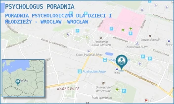 PORADNIA PSYCHOLOGICZNA DLA DZIECI I MŁODZIEŻY - WROCŁAW - PSYCHOLOGUS PORADNIA - UL. PIOTRA CZAJKOWSKIEGO 63/1,  WROCŁAW
