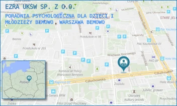 PORADNIA PSYCHOLOGICZNA DLA DZIECI I MŁODZIEŻY BEMOWO - EZRA UKSW SP. Z O.O. - CZŁUCHOWSKA 66,  WARSZAWA BEMOWO