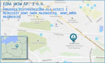 PORADNIA PSYCHOLOGICZNA DLA DZIECI I MŁODZIEŻY NOWY DWÓR MAZOWIECKI - EZRA UKSW SP. Z O.O. - PRZYTOROWA 1,  NOWY DWÓR MAZOWIECKI