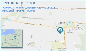 PORADNIA PSYCHOLOGICZNA DLA DZIECI I MŁODZIEŻY DOBRE - EZRA UKSW SP. Z O.O. - JANA KILIŃSKIEGO 1,  DOBRE