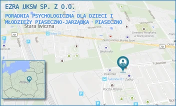 PORADNIA PSYCHOLOGICZNA DLA DZIECI I MŁODZIEŻY PIASECZNO-JARZĄBKA - EZRA UKSW SP. Z O.O. - KAZIMIERZA JARZĄBKA 26,  PIASECZNO