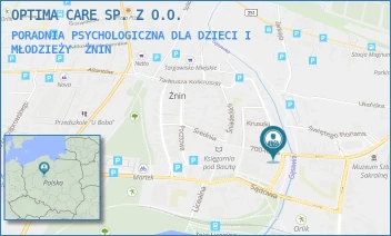 PORADNIA PSYCHOLOGICZNA DLA DZIECI I MŁODZIEŻY - OPTIMA CARE SPÓŁKA Z OGRANICZONĄ ODPOWIEDZIALNOŚCIĄ - 700-LECIA 40/1,  ŻNIN