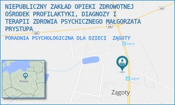 PORADNIA PSYCHOLOGICZNA DLA DZIECI - MAŁGORZATA PRYSTUPA - NZOZ OŚRODEK PROFILAKTYKI, DIAGNOZY I TERAPII ZDROWIA PSYCHICZNEGO MAŁGORZATA PRYSTUPA - 18,  ZĄGOTY