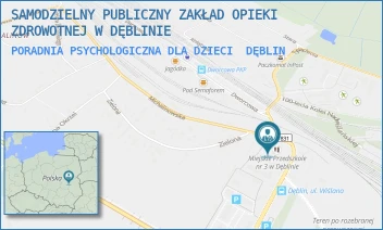 PORADNIA PSYCHOLOGICZNA DLA DZIECI - SAMODZIELNY PUBLICZNY ZAKŁAD OPIEKI ZDROWOTNEJ W DĘBLINIE - MICHALINOWSKA 1A,  DĘBLIN