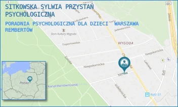 PORADNIA PSYCHOLOGICZNA DLA DZIECI - SITKOWSKA SYLWIA PSYCHOLOGIKA - CHEŁMŻYŃSKA 27/35,  WARSZAWA REMBERTÓW
