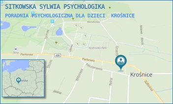 PORADNIA PSYCHOLOGICZNA DLA DZIECI - SITKOWSKA SYLWIA PSYCHOLOGIKA - UL. PARKOWA 5,  KROŚNICE