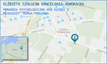PORADNIA PSYCHOLOGICZNA DLA DZIECI I MŁODZIEŻY - ELŻBIETA SZOŁUCHA KANCELARIA ADWOKACKA - WITOLDA PILECKIEGO 32/3, BIAŁA PODLASKA