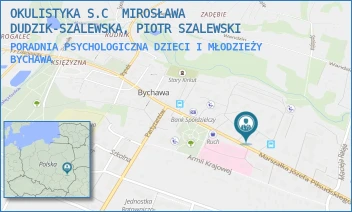 PORADNIA PSYCHOLOGICZNA DZIECI I MŁODZIEŻY - OKULISTYKA S.C  MIROSŁAWA DUDZIK-SZALEWSKA, PIOTR SZALEWSKI - MARSZAŁKA JÓZEFA PIŁSUDSKIEGO 63-65,  BYCHAWA