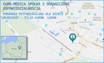 PORADNIA PSYCHOLOGICZNA DLA DZIECI I MŁODZIEŻY - FILIA ŁUKÓW - EURO-MEDICA SPÓŁKA Z OGRANICZONĄ ODPOWIEDZIALNOŚCIĄ - BROWARNA 53,  ŁUKÓW