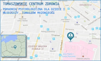 PORADNIA PSYCHOLOGICZNA DLA DZIECI I MŁODZIEŻY - TOMASZOWSKIE CENTRUM ZDROWIA - UL. GRANICZNA 63,  TOMASZÓW MAZOWIECKI