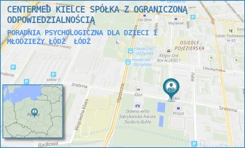 PORADNIA PSYCHOLOGICZNA DLA DZIECI I MŁODZIEŻY ŁÓDŹ - CENTERMED KIELCE SPÓŁKA Z OGRANICZONĄ ODPOWIEDZIALNOŚCIĄ - SREBRNA 19A,  ŁÓDŹ