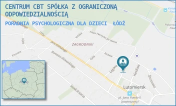 PORADNIA PSYCHOLOGICZNA DLA DZIECI - CENTRUM CBT SPÓŁKA Z OGRANICZONĄ ODPOWIEDZIALNOŚCIĄ - UL. ZIELONA 6,  ŁÓDŹ