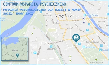 PORADNIA PSYCHOLOGICZNA DLA DZIECI W NOWYM SĄCZU - CENTRUM WSPARCIA PSYCHICZNEGO - UL. GABRIELA NARUTOWICZA 2, NOWY SĄCZ