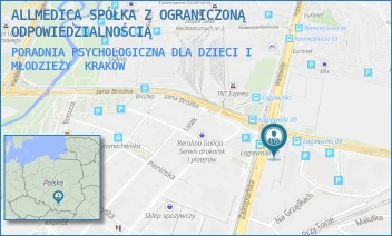 PORADNIA PSYCHOLOGICZNA DLA DZIECI I MŁODZIEŻY - ALLMEDICA SPÓŁKA Z OGRANICZONĄ ODPOWIEDZIALNOŚCIĄ - UL. ZAKOPIAŃSKA 2A/LU3,  KRAKÓW