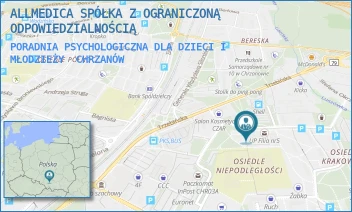 PORADNIA PSYCHOLOGICZNA DLA DZIECI I MŁODZIEŻY - ALLMEDICA SPÓŁKA Z OGRANICZONĄ ODPOWIEDZIALNOŚCIĄ - UL. KARDYNAŁA STEFANA WYSZYŃSKIEGO 17,  CHRZANÓW
