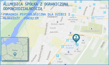 PORADNIA PSYCHOLOGICZNA DLA DZIECI I MŁODZIEŻY - ALLMEDICA SPÓŁKA Z OGRANICZONĄ ODPOWIEDZIALNOŚCIĄ - UL. ZABORSKA 24B,  OŚWIĘCIM