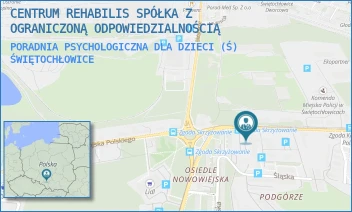 PORADNIA PSYCHOLOGICZNA DLA DZIECI (Ś) - CENTRUM REHABILIS SPÓŁKA Z OGRANICZONĄ ODPOWIEDZIALNOŚCIĄ - UL. WOJSKA POLSKIEGO 39A,  ŚWIĘTOCHŁOWICE