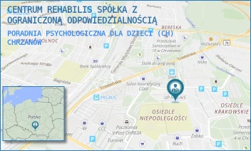 PORADNIA PSYCHOLOGICZNA DLA DZIECI (CH) - CENTRUM REHABILIS SPÓŁKA Z OGRANICZONĄ ODPOWIEDZIALNOŚCIĄ - UL. KARD. WYSZYŃSKIEGO 17,  CHRZANÓW