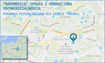 PORADNIA PSYCHOLOGICZNA DLA DZIECI - "RADOMEDICA" SPÓŁKA Z OGRANICZONĄ ODPOWIEDZIALNOŚCIĄ - OLSZTYŃSKA 39,  RADOM