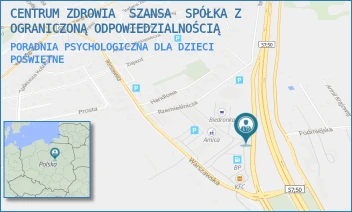 PORADNIA PSYCHOLOGICZNA DLA DZIECI - CENTRUM ZDROWIA  SZANSA  SPÓŁKA Z OGRANICZONĄ ODPOWIEDZIALNOŚCIĄ - PODMIEJSKA 11,  POŚWIĘTNE