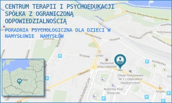 PORADNIA PSYCHOLOGICZNA DLA DZIECI W NAMYSŁOWIE - CENTRUM TERAPII I PSYCHOEDUKACJI SPÓŁKA Z OGRANICZONĄ ODPOWIEDZIALNOŚCIĄ - UL. WŁADYSŁAWA STANISŁAWA REYMONTA 3A, NAMYSŁÓW