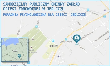 PORADNIA PSYCHOLOGICZNA DLA DZIECI - SAMODZIELNY PUBLICZNY GMINNY ZAKŁAD OPIEKI ZDROWOTNEJ W JEDLICZU - UL. ROMUALDA TRAUGUTTA 3, JEDLICZE
