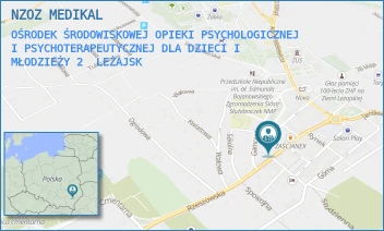 OŚRODEK ŚRODOWISKOWEJ OPIEKI PSYCHOLOGICZNEJ I PSYCHOTERAPEUTYCZNEJ DLA DZIECI I MŁODZIEŻY 2 - NZOZ MEDIKAL - UL. RZESZOWSKA 18,  LEŻAJSK