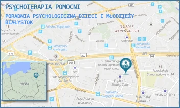 PORADNIA PSYCHOLOGICZNA DZIECI I MŁODZIEŻY - PSYCHOTERAPIA POMOCNI - LUDWIKA WARYŃSKIEGO 2/1U,  BIAŁYSTOK