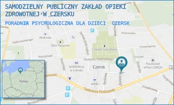 PORADNIA PSYCHOLOGICZNA DLA DZIECI - SAMODZIELNY PUBLICZNY ZAKŁAD OPIEKI ZDROWOTNEJ W CZERSKU - UL. KRÓLOWEJ JADWIGI 4,  CZERSK
