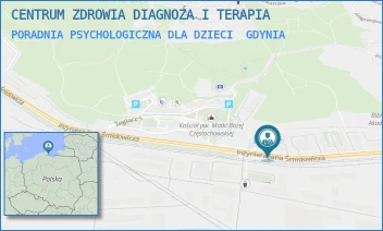 PORADNIA PSYCHOLOGICZNA DLA DZIECI - CENTRUM ZDROWIA DIAGNOZA I TERAPIA - UL. INŻ. J. ŚMIDOWICZA 49,  GDYNIA