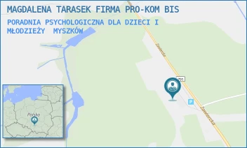 PORADNIA PSYCHOLOGICZNA DLA DZIECI I MŁODZIEŻY - MAGDALENA TARASEK FIRMA PRO-KOM BIS - UL. ZAWIERCKA 18,  MYSZKÓW