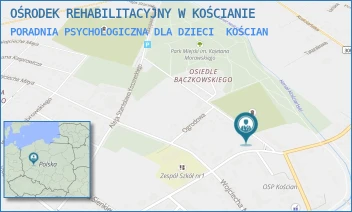 PORADNIA PSYCHOLOGICZNA DLA DZIECI - OŚRODEK REHABILITACYJNY W KOŚCIANIE - BĄCZKOWSKIEGO 11/A,  KOŚCIAN
