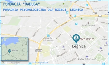 PORADNIA PSYCHOLOGICZNA DLA DZIECI - FUNDACJA "RADUGA" - GRODZKA 76,  LEGNICA