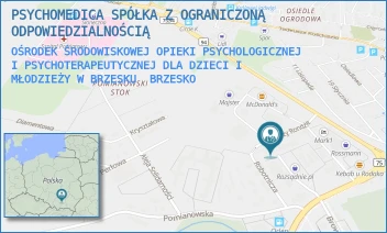 OŚRODEK ŚRODOWISKOWEJ OPIEKI PSYCHOLOGICZNEJ I PSYCHOTERAPEUTYCZNEJ DLA DZIECI I MŁODZIEŻY W BRZESKU - PSYCHOMEDICA SPÓŁKA Z OGRANICZONĄ ODPOWIEDZIALNOŚCIĄ - PLAC KUPIECKI 4, BRZESKO