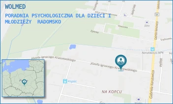 PORADNIA PSYCHOLOGICZNA DLA DZIECI I MŁODZIEŻY - WOLMED - UL. KRASZEWSKIEGO 4,  RADOMSKO