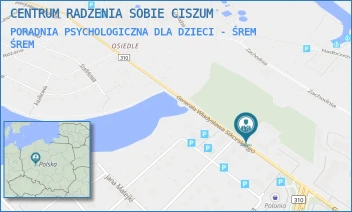 PORADNIA PSYCHOLOGICZNA DLA DZIECI - ŚREM - CENTRUM RADZENIA SOBIE CISZUM - GEN. WŁ. SIKORSKIEGO 51B/1,  ŚREM