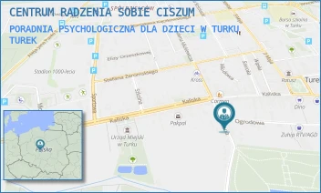 PORADNIA PSYCHOLOGICZNA DLA DZIECI W TURKU - CENTRUM RADZENIA SOBIE CISZUM - GORZELNIANA 1,  TUREK