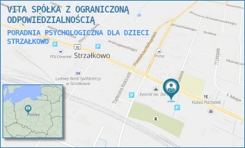PORADNIA PSYCHOLOGICZNA DLA DZIECI - VITA SPÓŁKA Z OGRANICZONĄ ODPOWIEDZIALNOŚCIĄ - ALEJA PRYMASA WYSZYŃSKIEGO 19/15,  STRZAŁKOWO