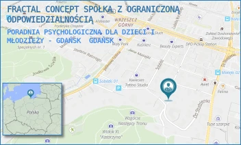 PORADNIA PSYCHOLOGICZNA DLA DZIECI I MŁODZIEŻY - GDAŃSK - FRACTAL CONCEPT SPÓŁKA Z OGRANICZONĄ ODPOWIEDZIALNOŚCIĄ - UL. JÓZEFA WASSOWSKIEGO 12, GDAŃSK